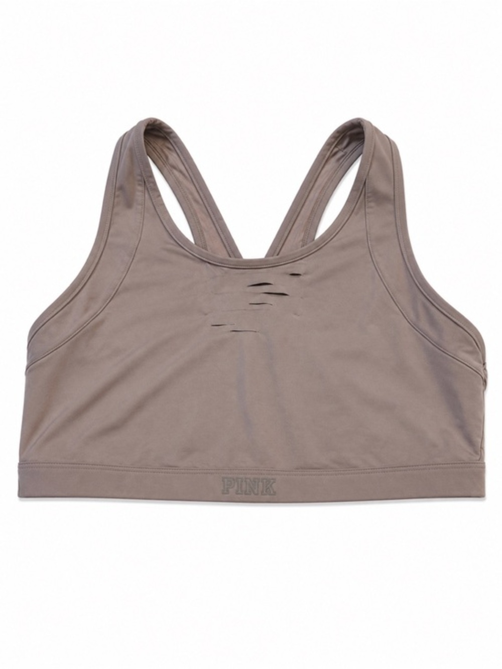 PINK Victoria's Secret Ultimate Unlined Sports Bra Large Lavender Cross back